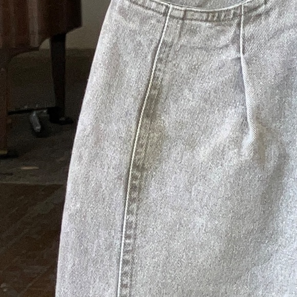 Vintage light gray paper bag waist denim - Picture 4 of 7